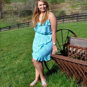 Lilly Pulitzer XL blue seashell dress